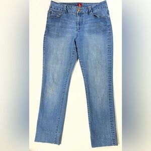 Sasson Oh La La Straight Leg Hustle  Jeans Women's Size 10 Mid Rise Denim A-22